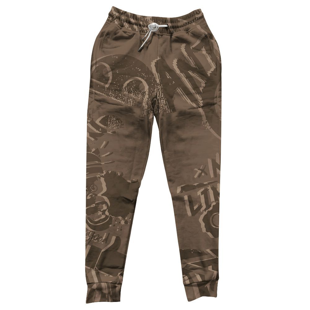 Sweatpant To Match Dark Mocha Jack - Monogram Graffiti All Over Print