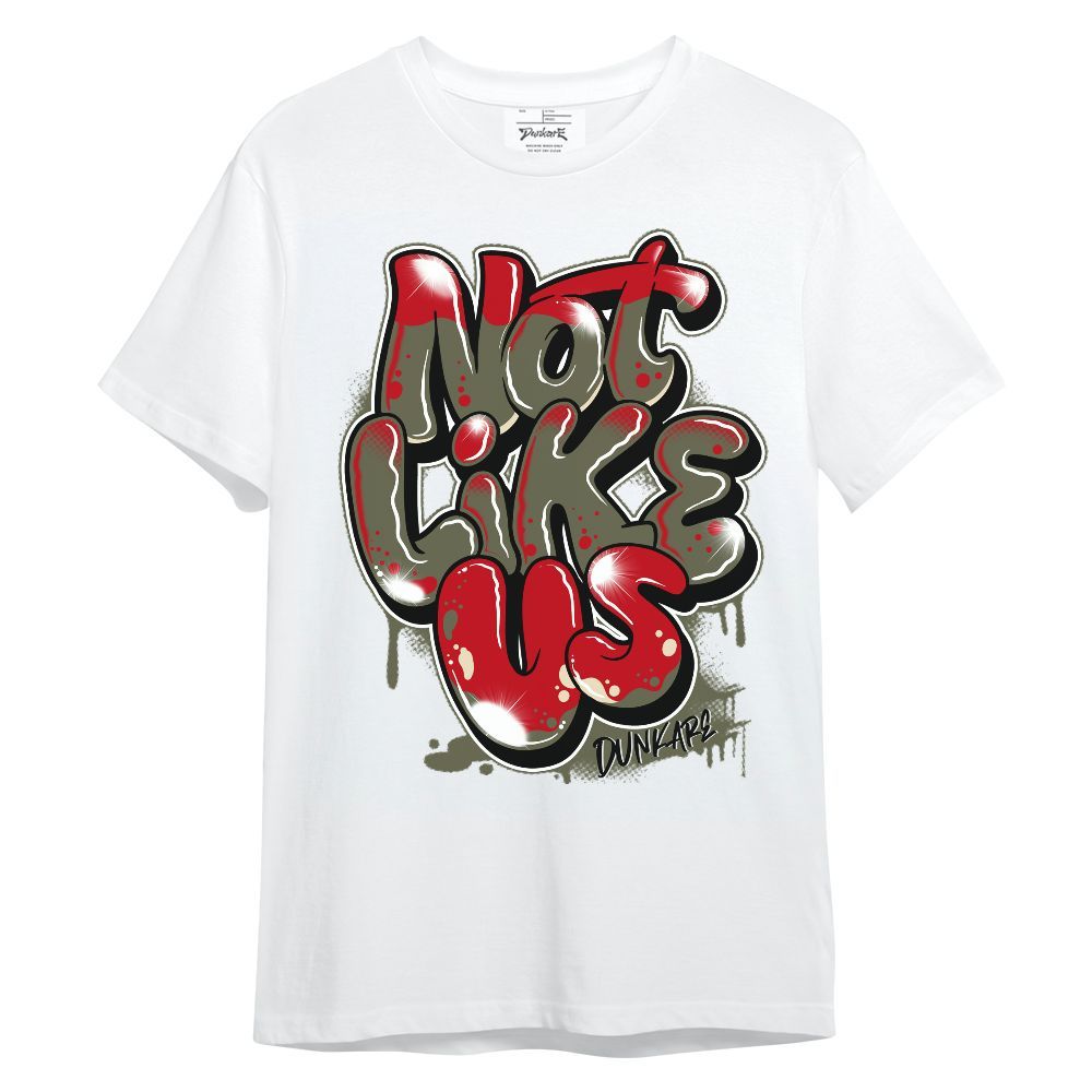 Shirt To Match Travis Scott Low OG Medium Olive 1s - None Like Us Graphic Unisex Shirt