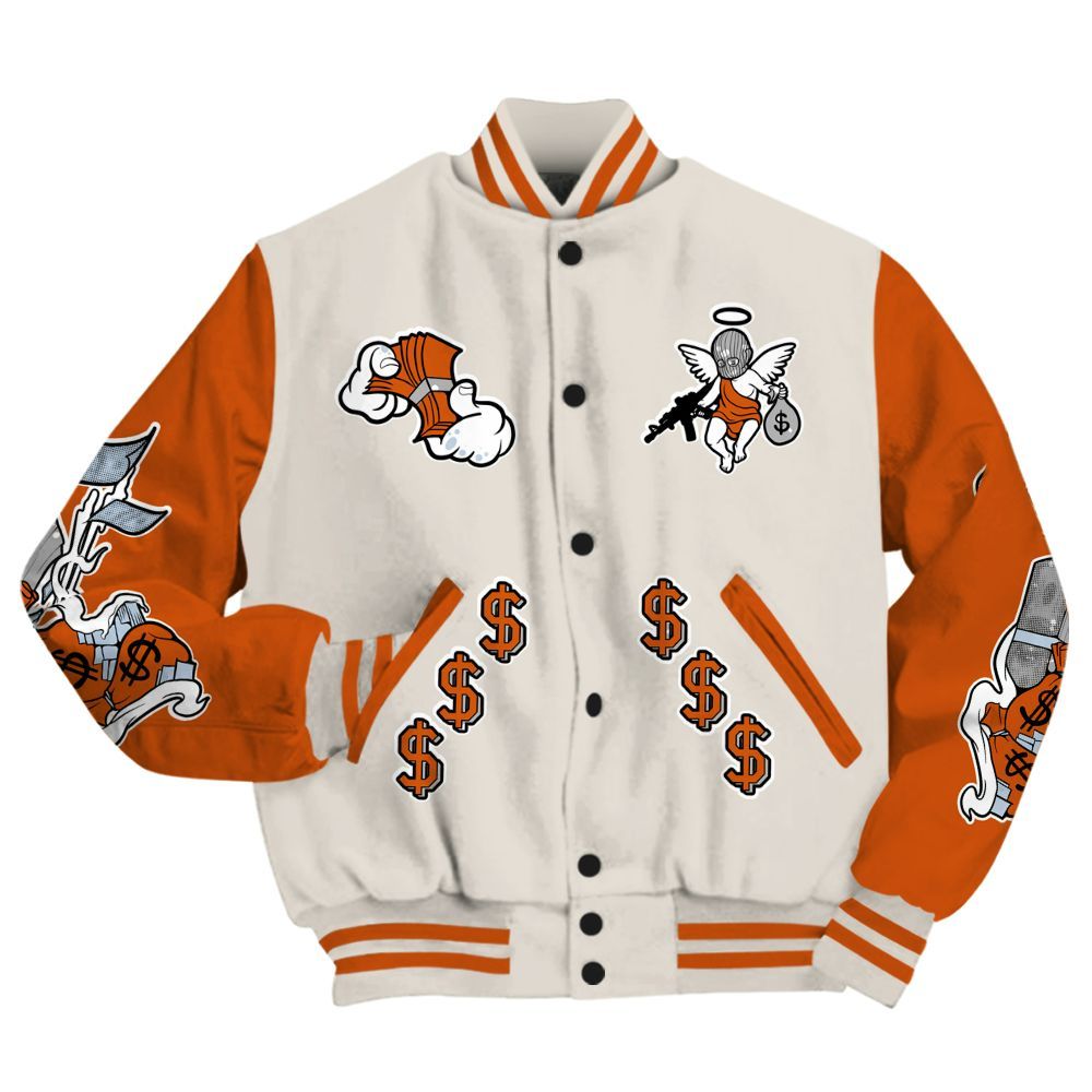 Varsity Jacket To Match SE Craft 5s - Ones Move In Silence Graphic All Over Print