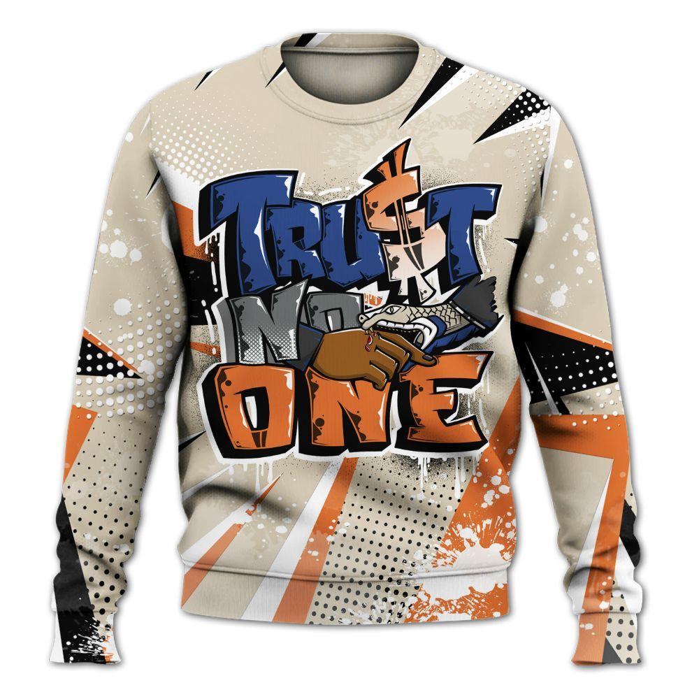 Sweatshirt To Match Air Max 90 Rattan Birch - Poly Trust No One Dripping All Over Print