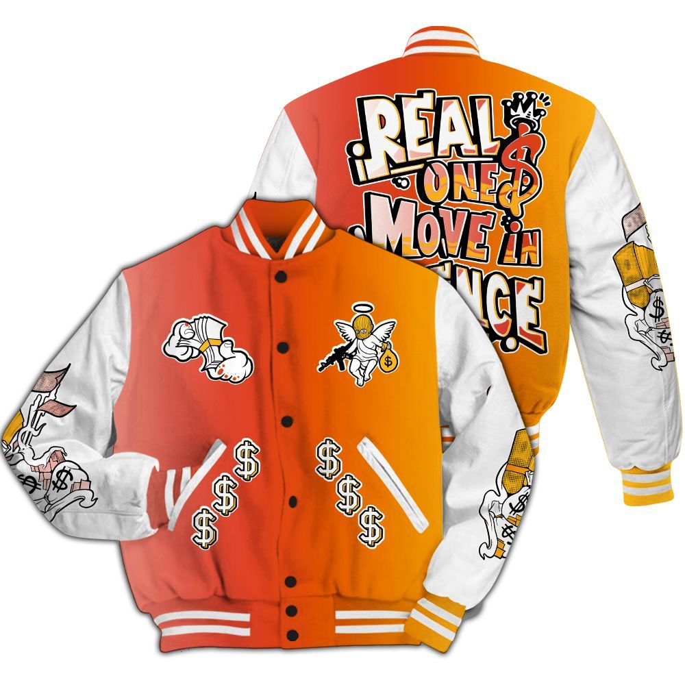 Varsity Jacket To Match Dunk High Candy Corn - Ones Move In Silence Graphic All Over Print