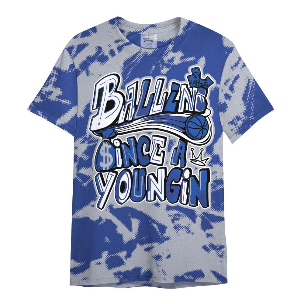 Shirt To Match Air Foamposite One Royal - Ballin' Since A Youngin Abstract Shirt Unisex