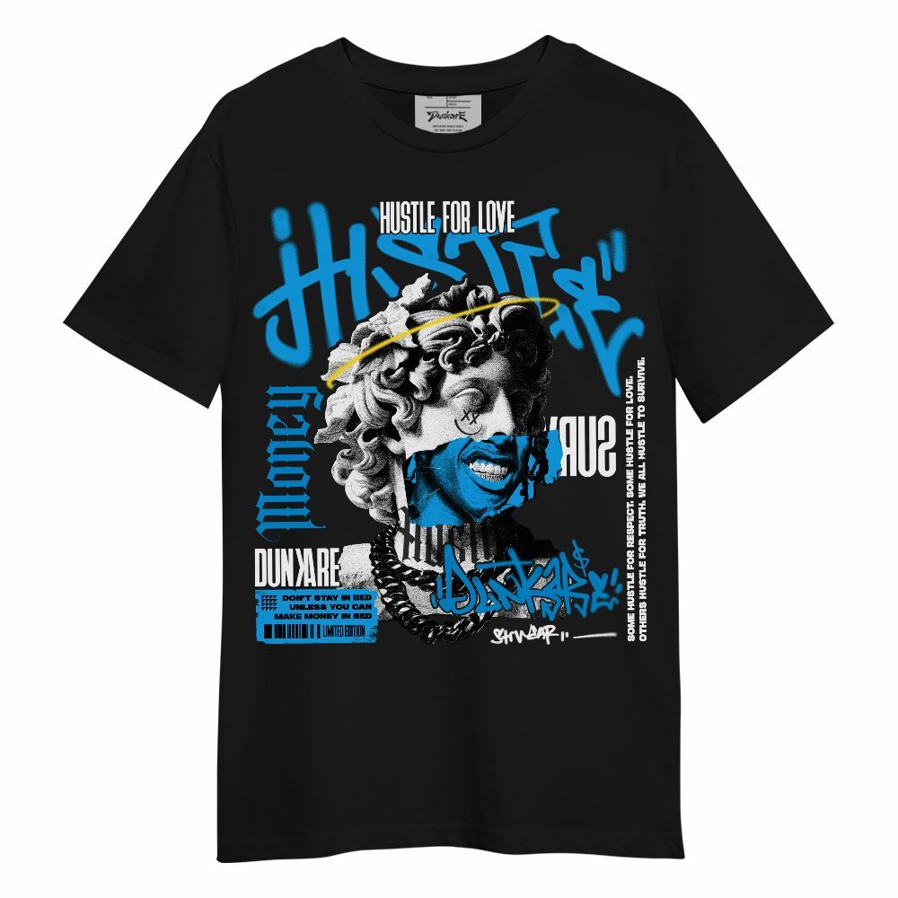 Shirt To Match Black University Blue 2022 13s - Hustles Streetwear Unisex Shirt