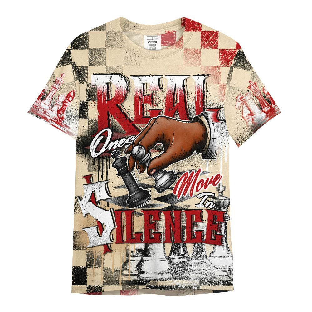 Shirt To Match Dunk Low Strawberry Waffle - Chess Move In Silence All Over Print