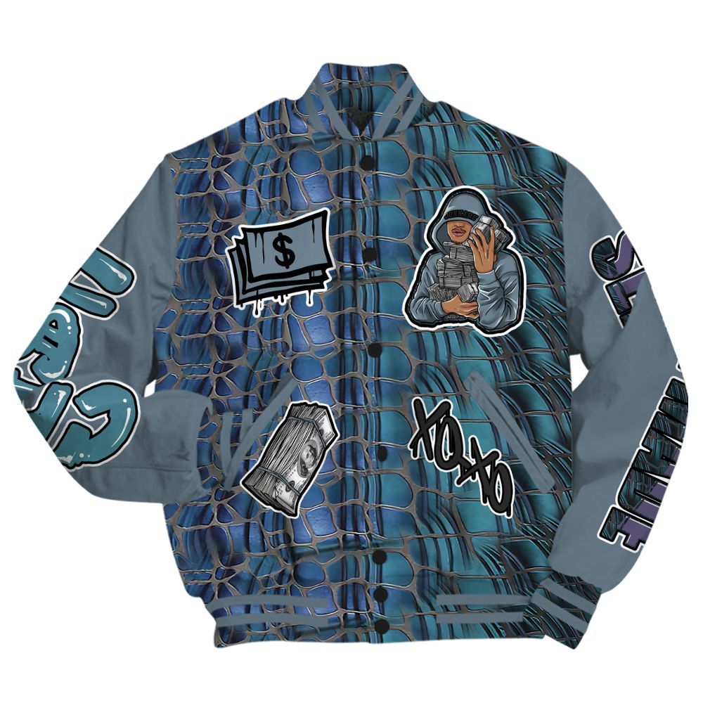 Varsity Jacket To Match Air Foamposite Kazuya Mishima - Selfmade Unique All Over Print