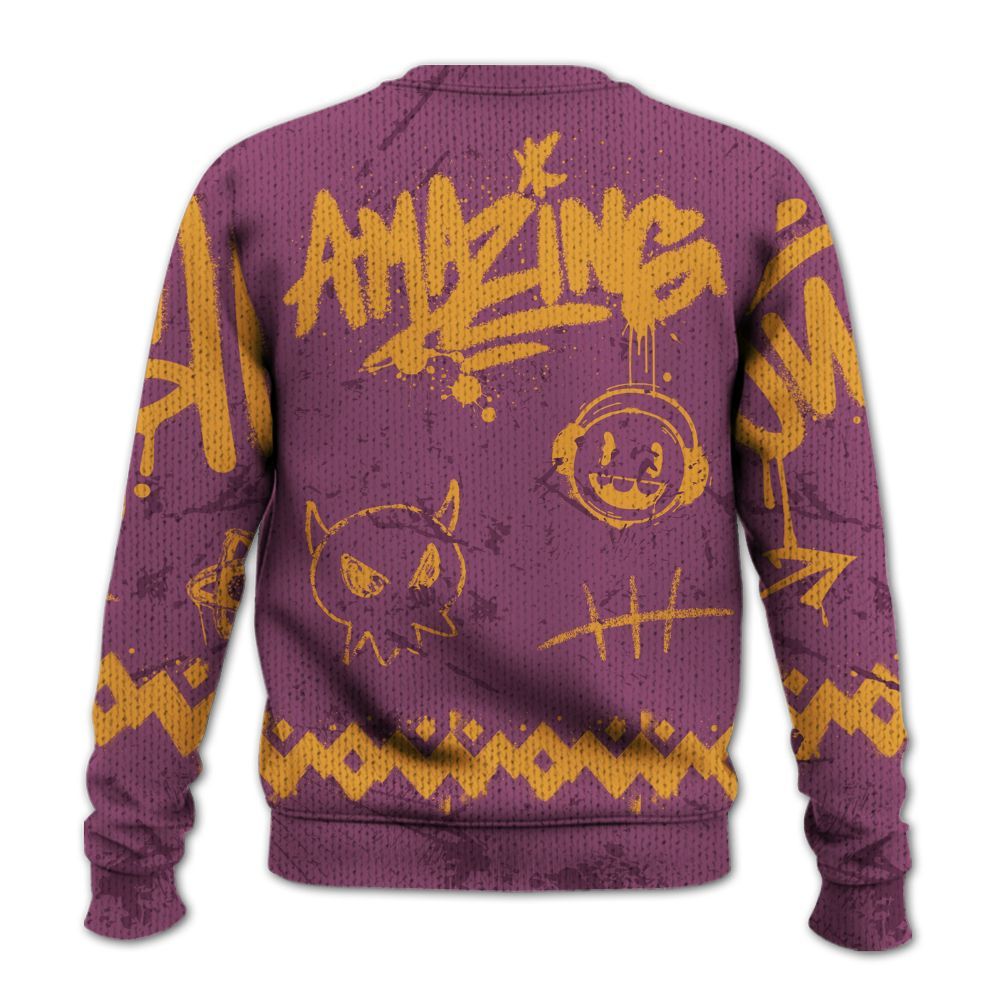 Knitted Sweater To Match High OG Brotherhood 1s - Friday Sneaker Crayon