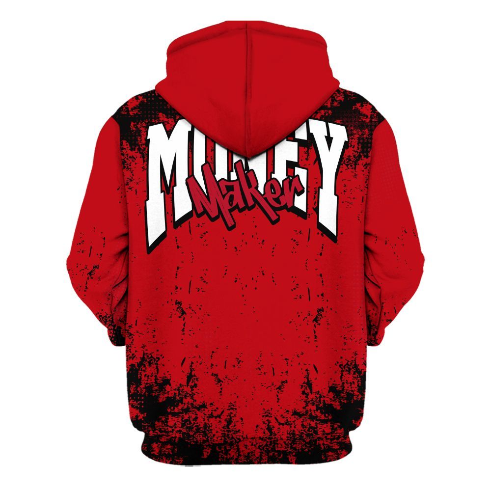 Hoodie To Match Air Griffey Max Gray Reds 1s - Move In Silence Money Street Retro All Over Print