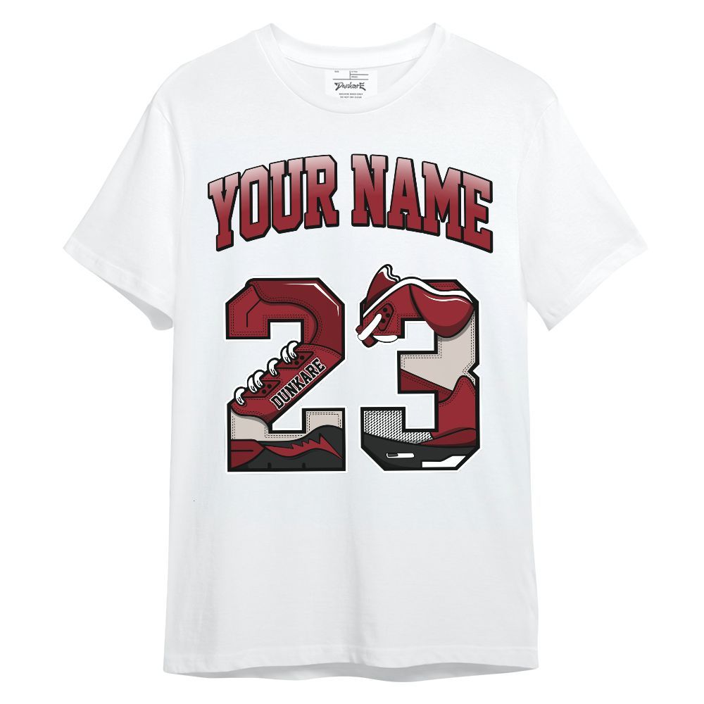 Shirt To Match High Black Toe Reimagined 1s - Custom Name Number 23 5s Unisex Shirt