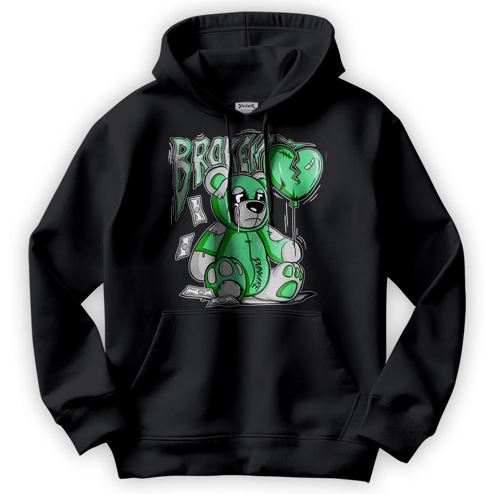 Sweatshirt To Match Hoodie Broken Bear, 3 Green Glow Hoodie To Match Sneaker 2304 NCMD