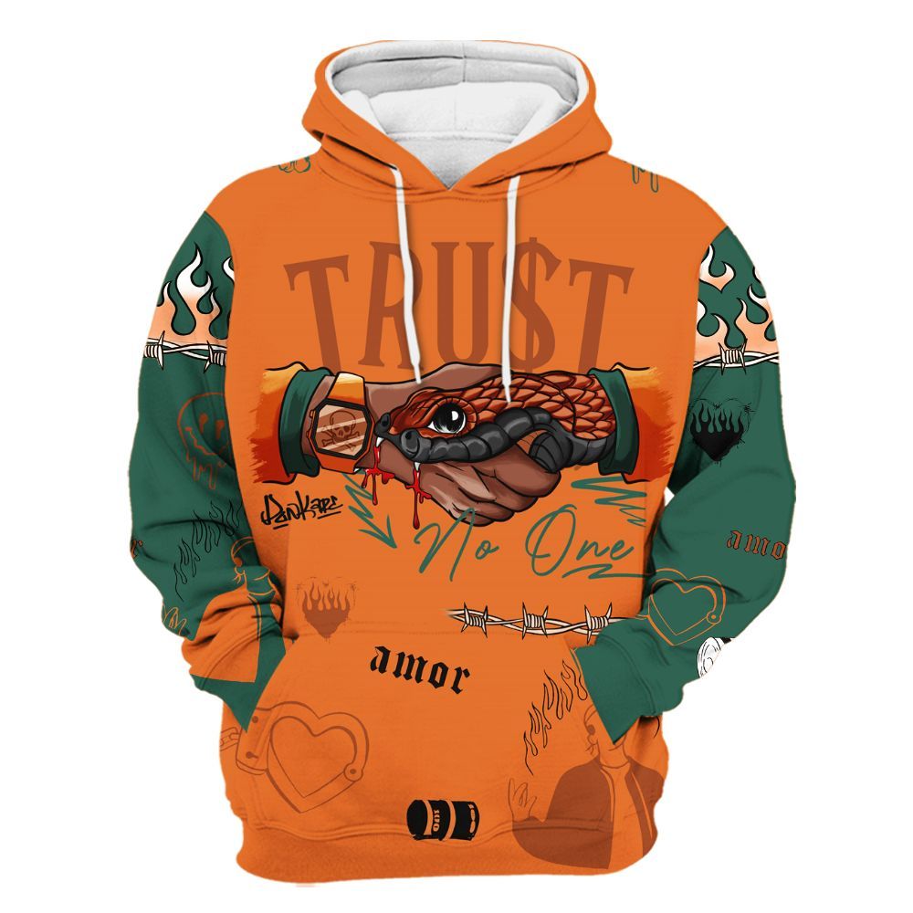 Hoodie To Match Dunk Low Ceramic - Snake Trust No One All Over Print