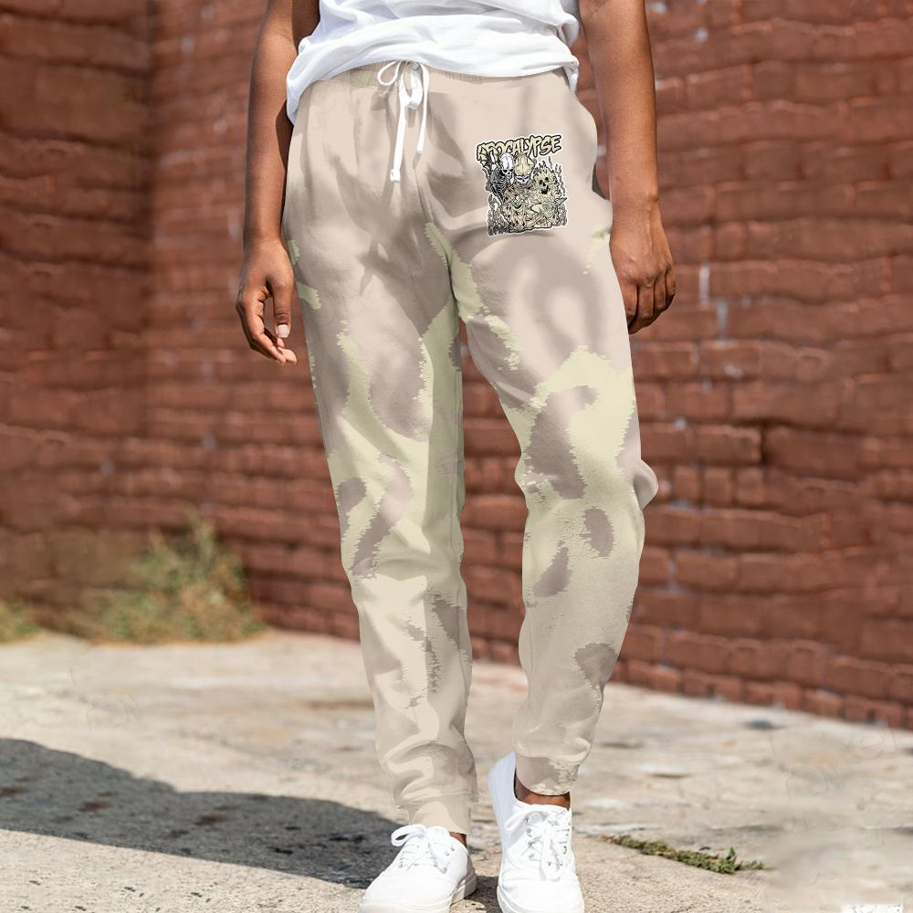 Sweatpant To Match A Ma Maniere X Fossil Stone 4s - Apocalypse Skeleton Burn All Over Print