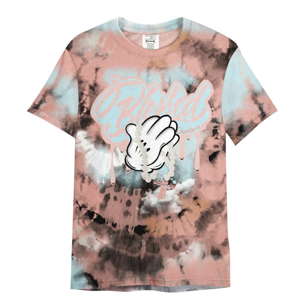 Shirt To Match Dunk Low Glacier Arctic - God Blessed Tie Dye All Over Print