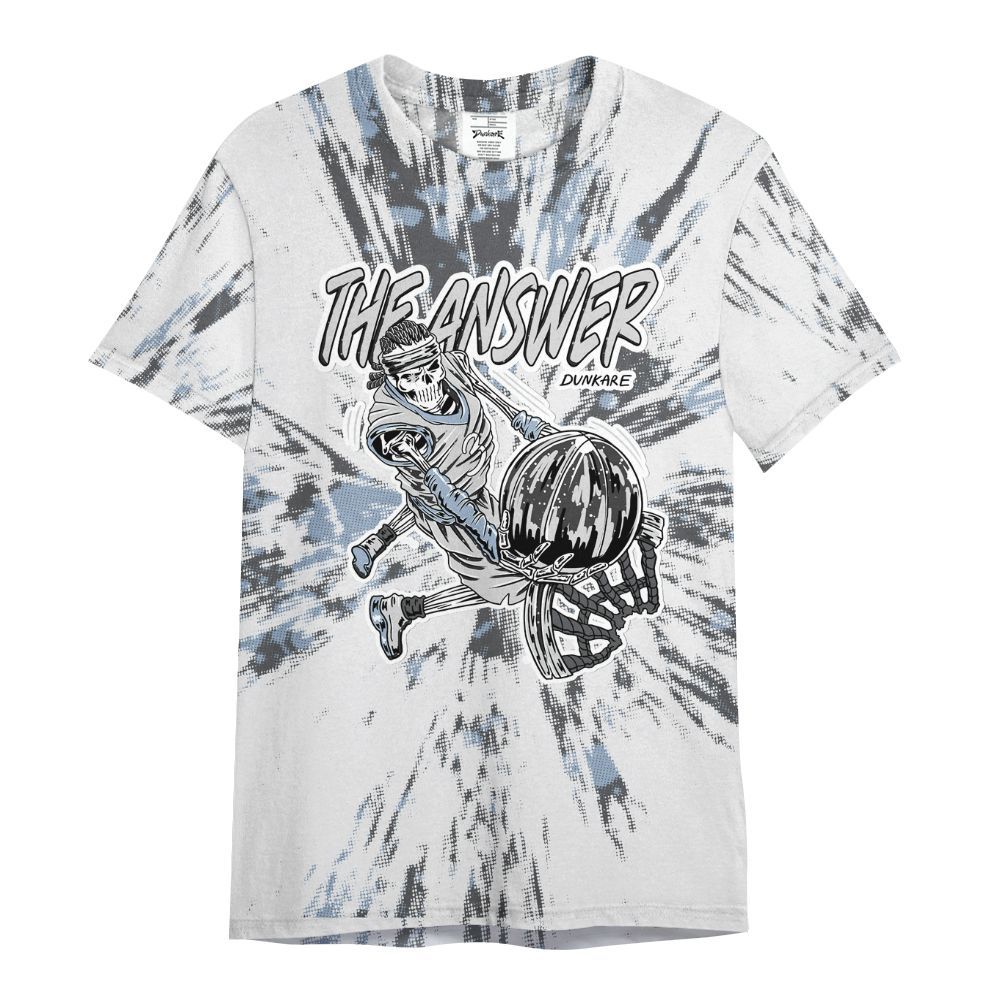 Shirt To Match Reverse Black White 6s - The Answer Skeleton Luxury All Over Print