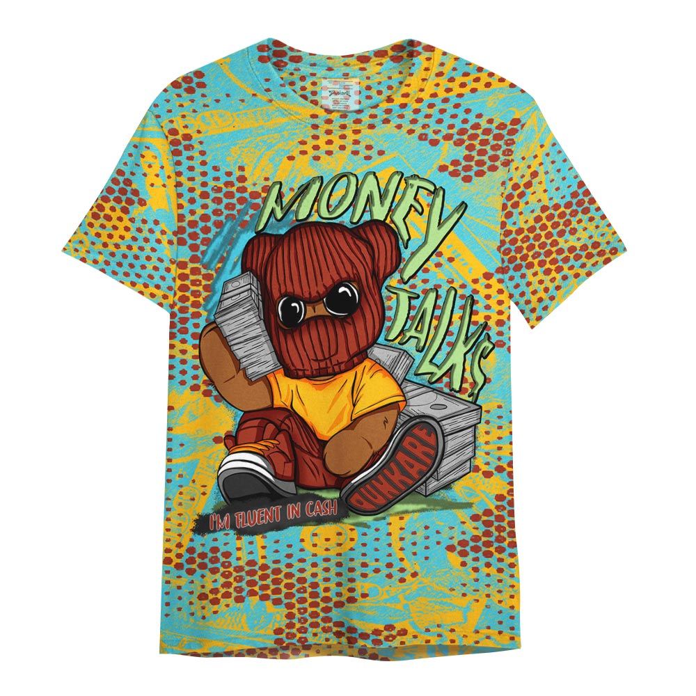 Shirt To Match SB Dunk Di'Orr Greenwood - Money Talk Bear Banknotes Art Shirt Unisex