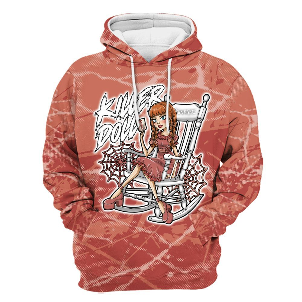 Hoodie To Match Dune Red 13s - Killer Doll-A Halloween Profound All Over Print