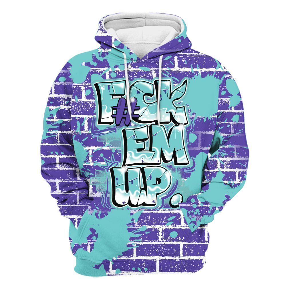 Hoodie To Match Low Hornets 1s - F#ck Em Graphic Brick Art All Over Print