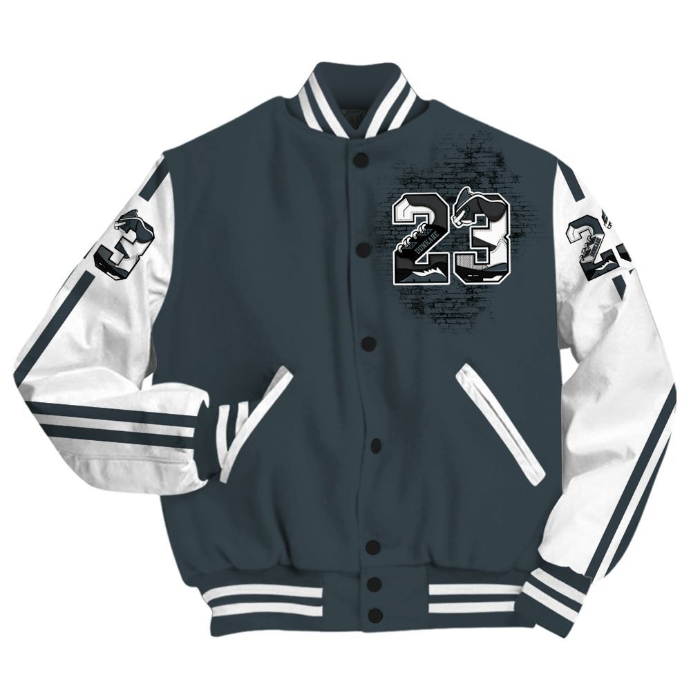 Varsity Jacket To Match Air Max Sunder Gore Tex Black - Custom Name Number 23 5s All Over Print