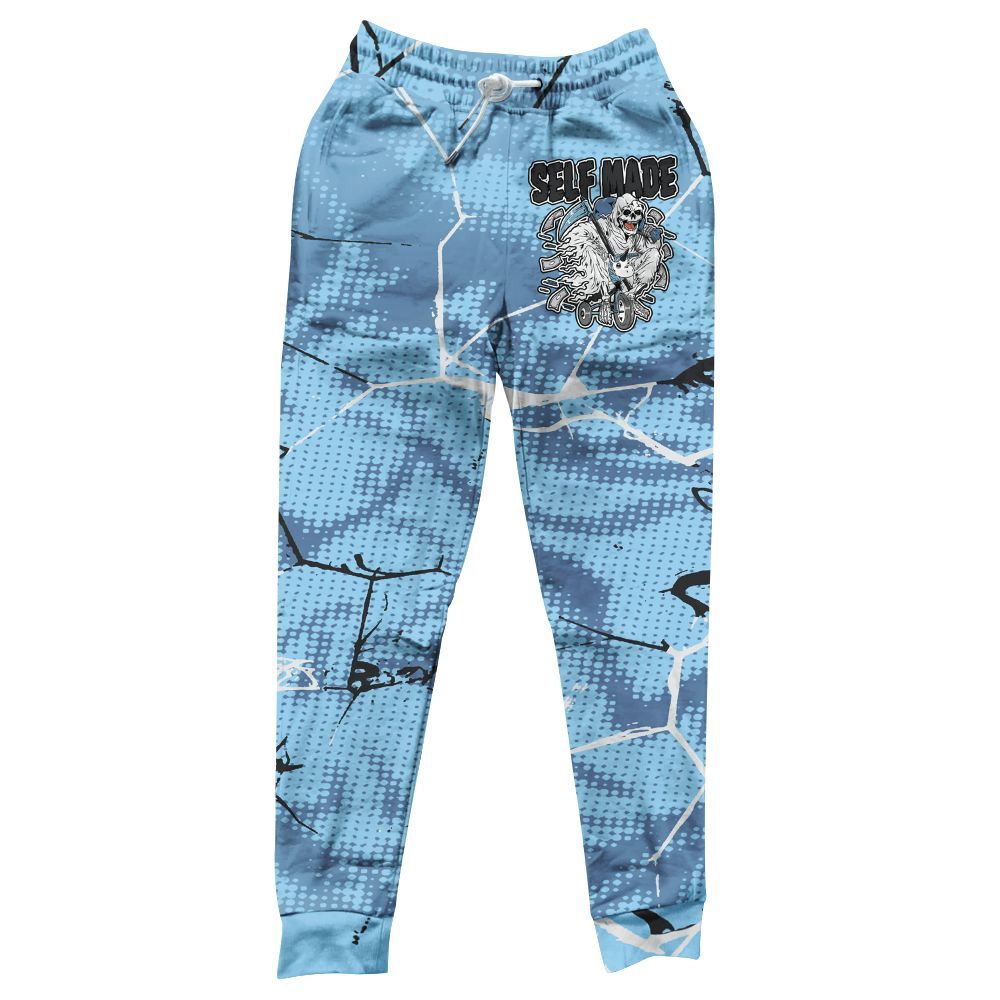 Sweatpant To Match Legend Blue 11s - Self Make Skeleton Crack All Over Print