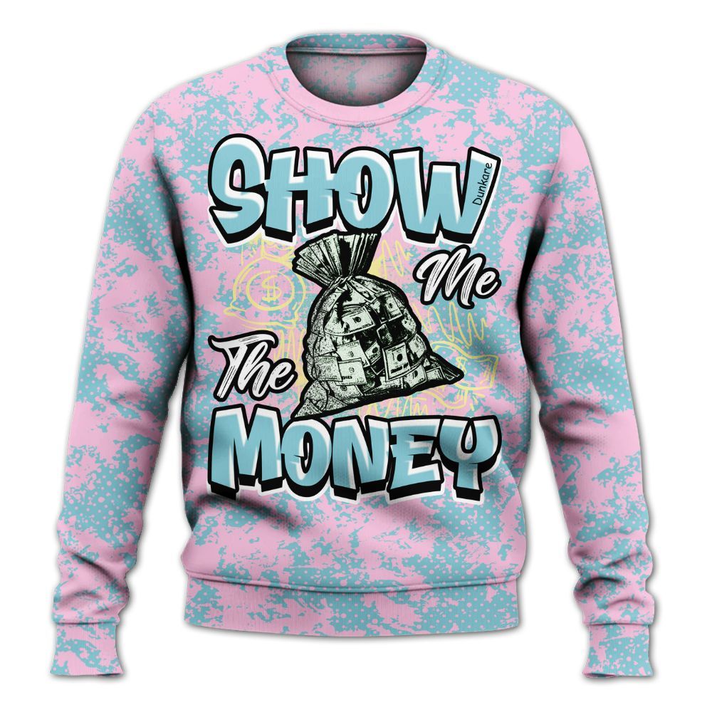 Sweatshirt To Match SB Dunk Low Visty - Show Me The Money Retro All Over Print