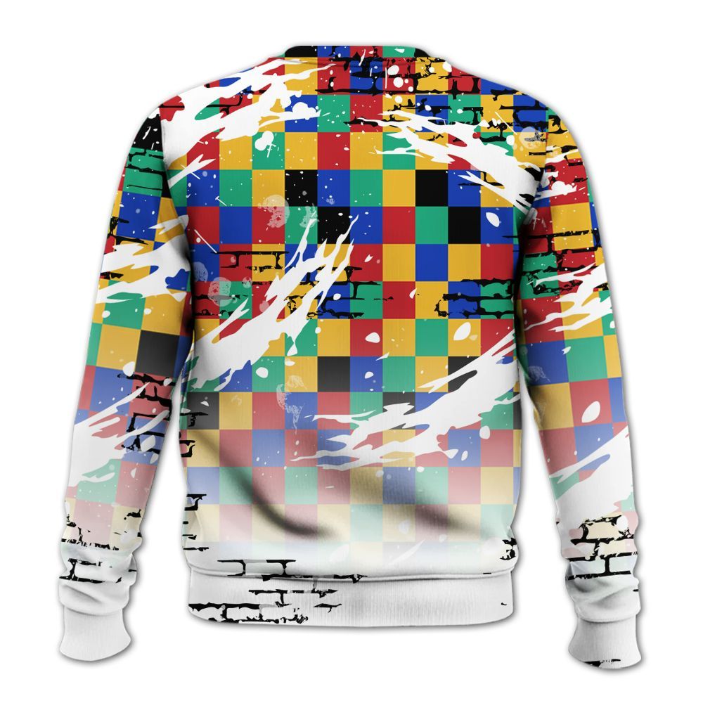 Sweatshirt To Match Air Rainbow Weave - Values Of Loyalty Drip All Over Print