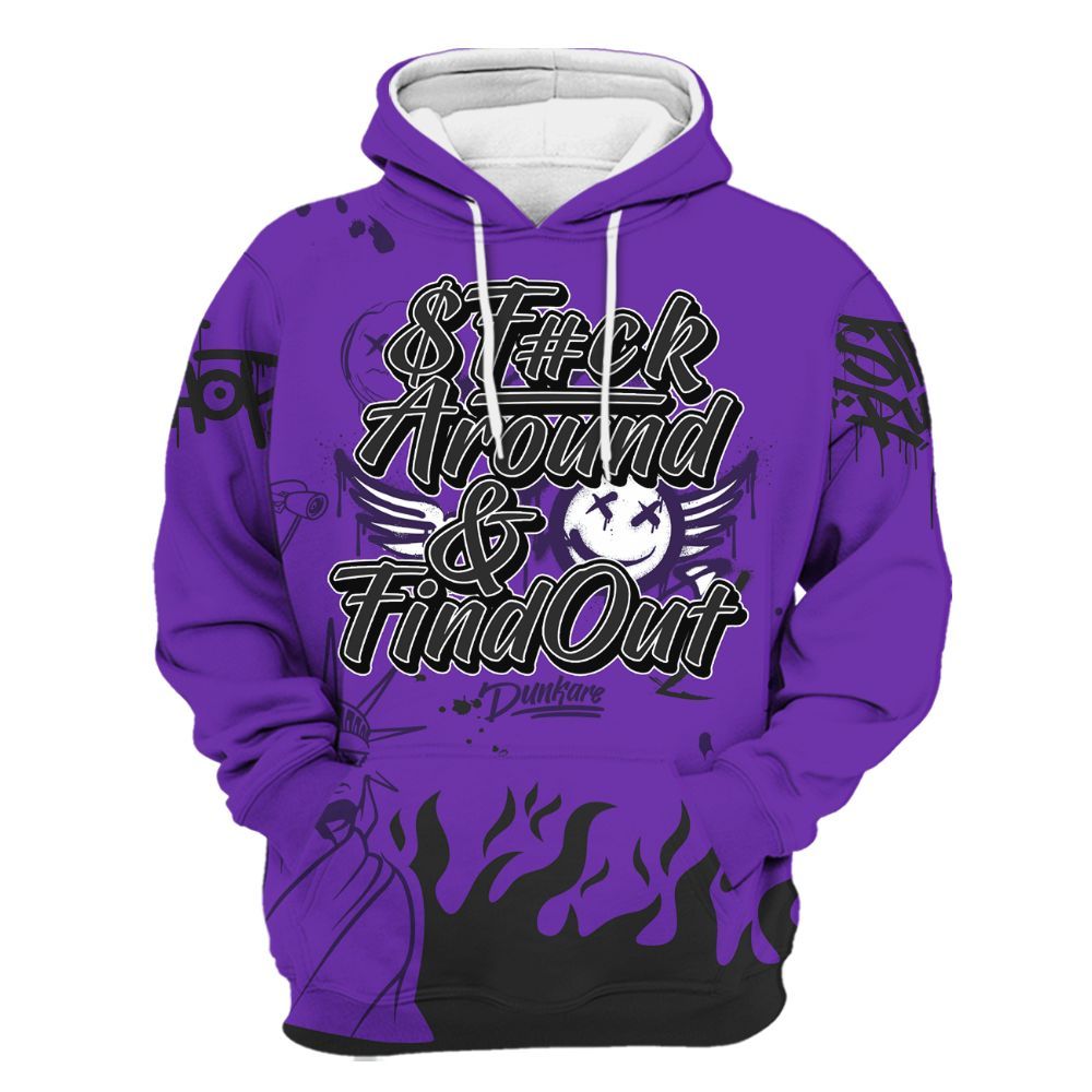 Hoodie To Match Kobe 9 Elite Low Moonwalker - Graphic Fck Around Find Out All Over Print