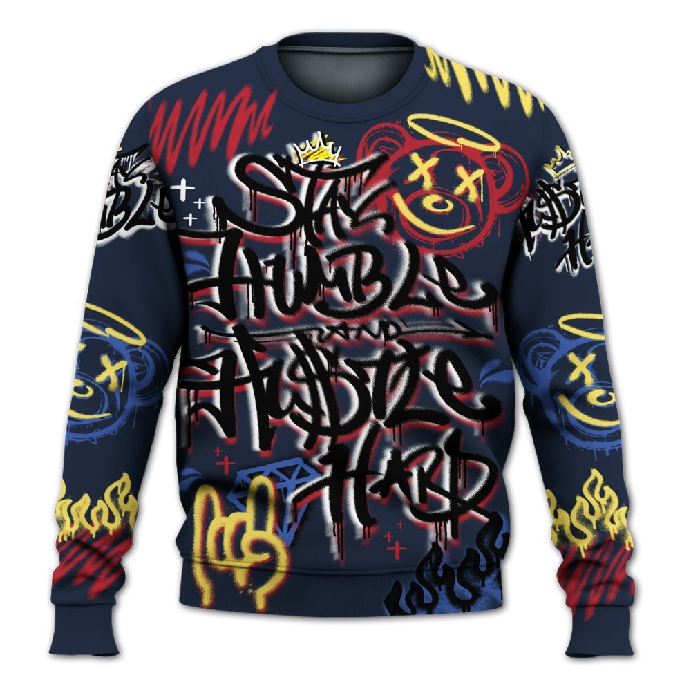Sweatshirt To Match Dunk Low COJP What The 2024 - Humble Drip Streetwear Graffity All Over Print