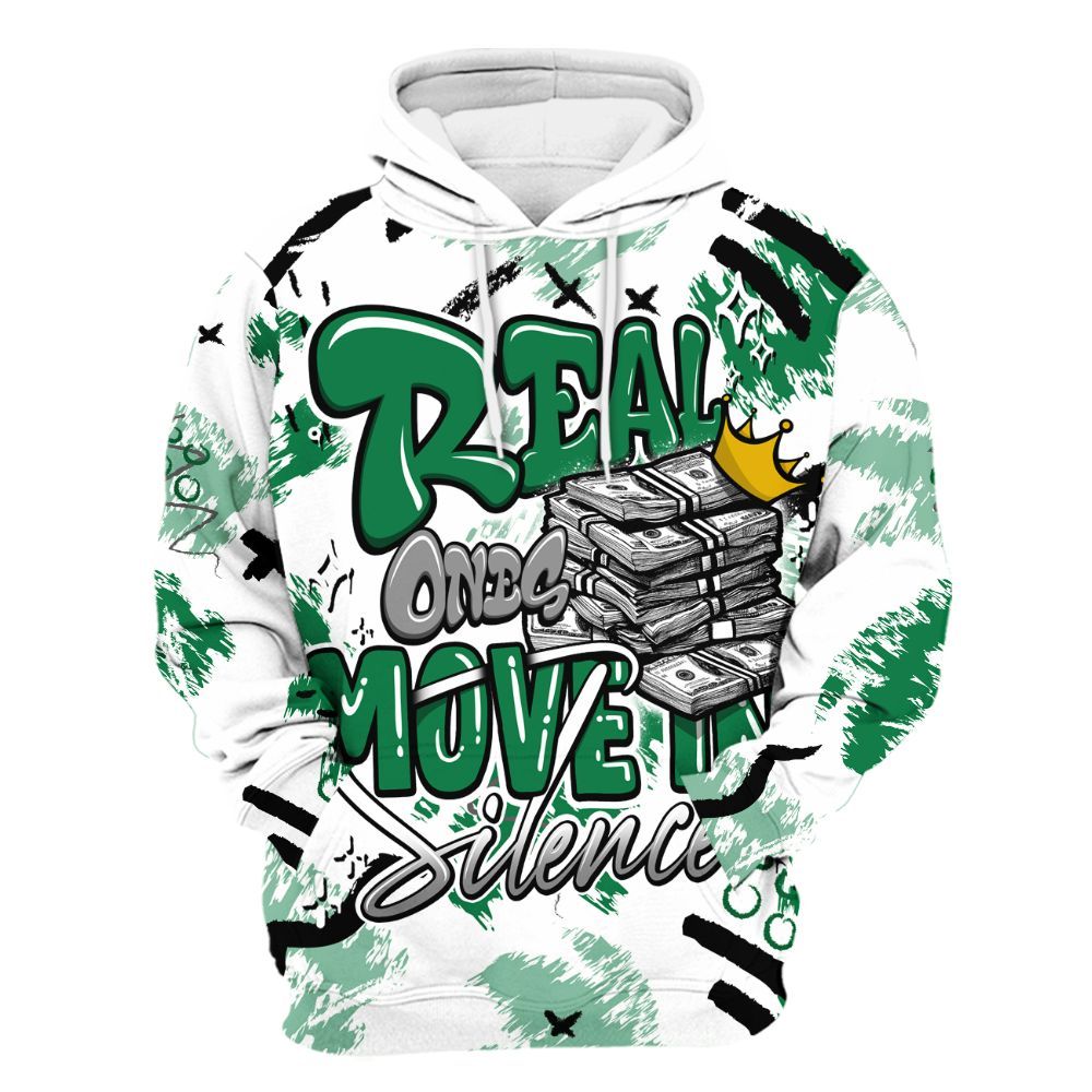 Hoodie To Match Pine Green 13s - Real Ones Move In Streetwear All Over Print