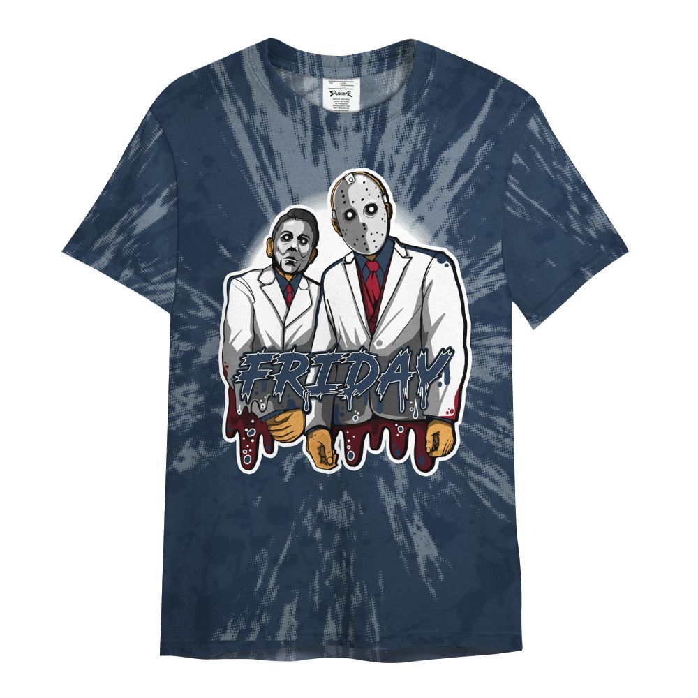 Shirt To Match White Midnight Navy 6s - Friday Halloween Graphic Luxury All Over Print
