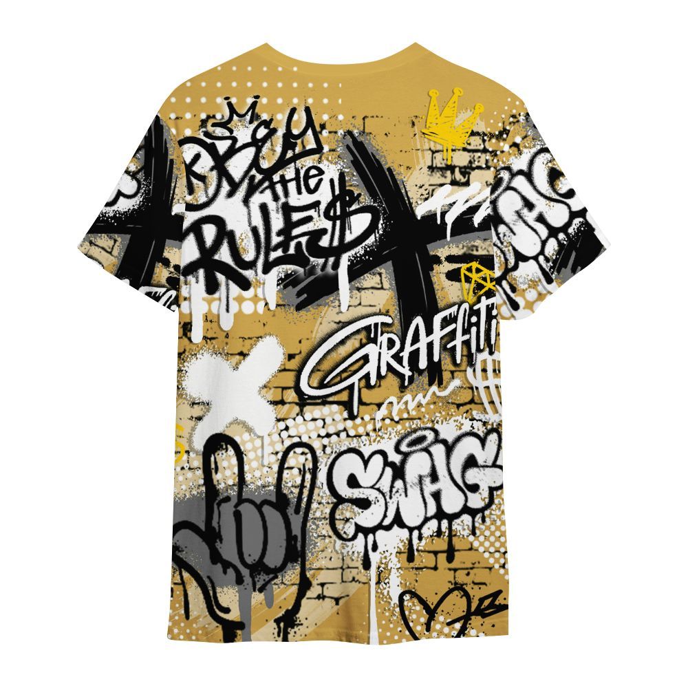 Shirt To Match Retro Light Ginger 14s - True It Real Graffiti Streetwear All Over Print