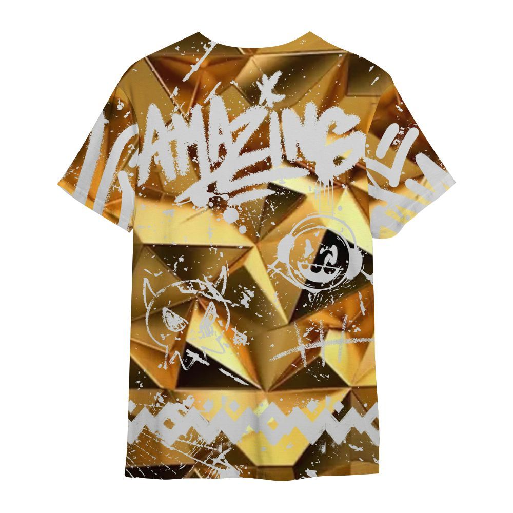 Shirt To Match NET Gold 4s - Friday Sneaker Crayon All Over Print