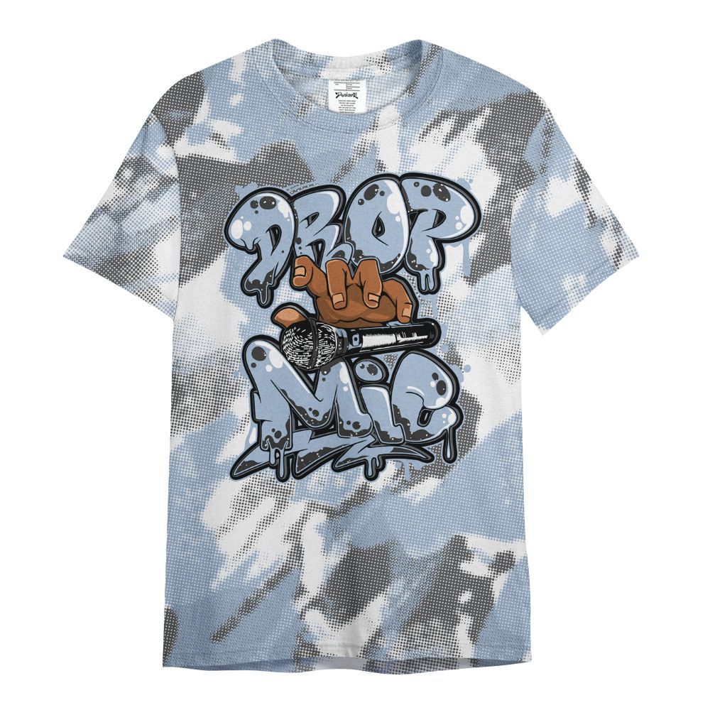Shirt To Match Reverse Black White 6s - Drop Mic Abstract All Over Print