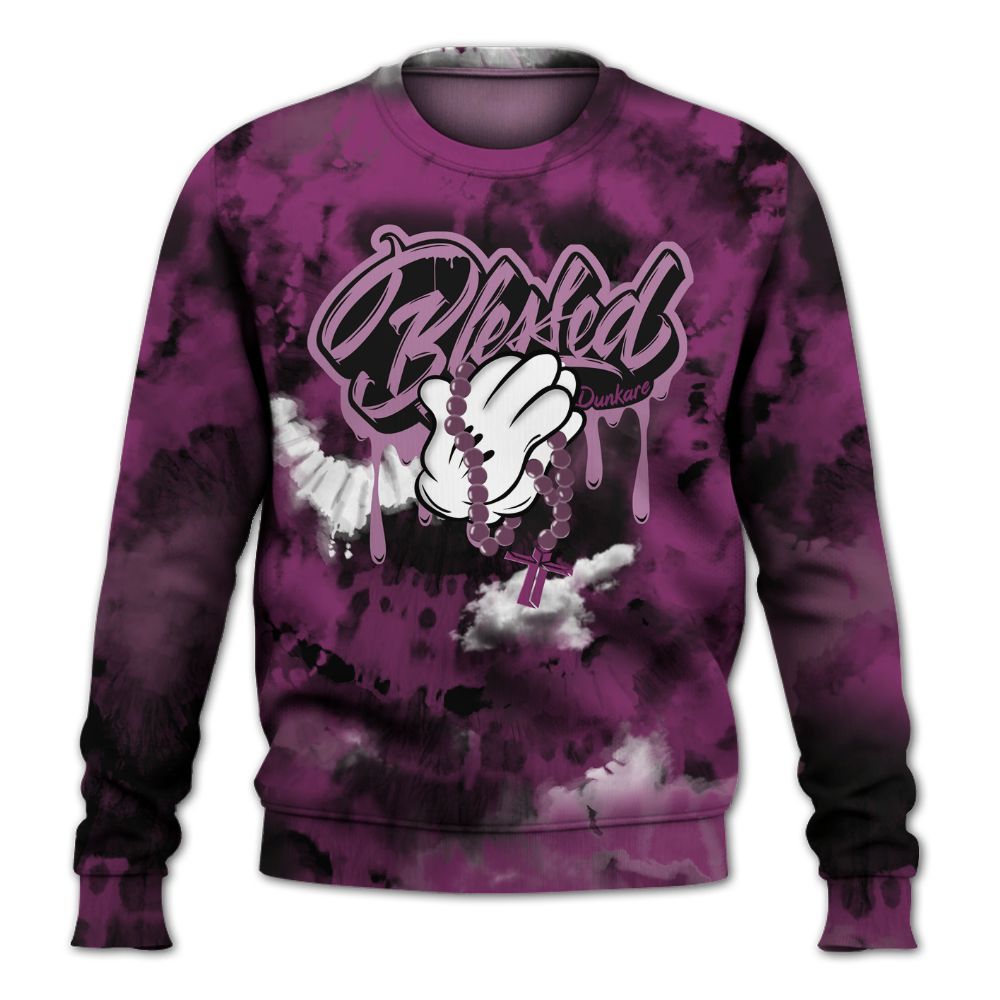 Sweatshirt To Match Air Max Sunder Gore Tex Bold Berry - God Blessed Tie Dye All Over Print
