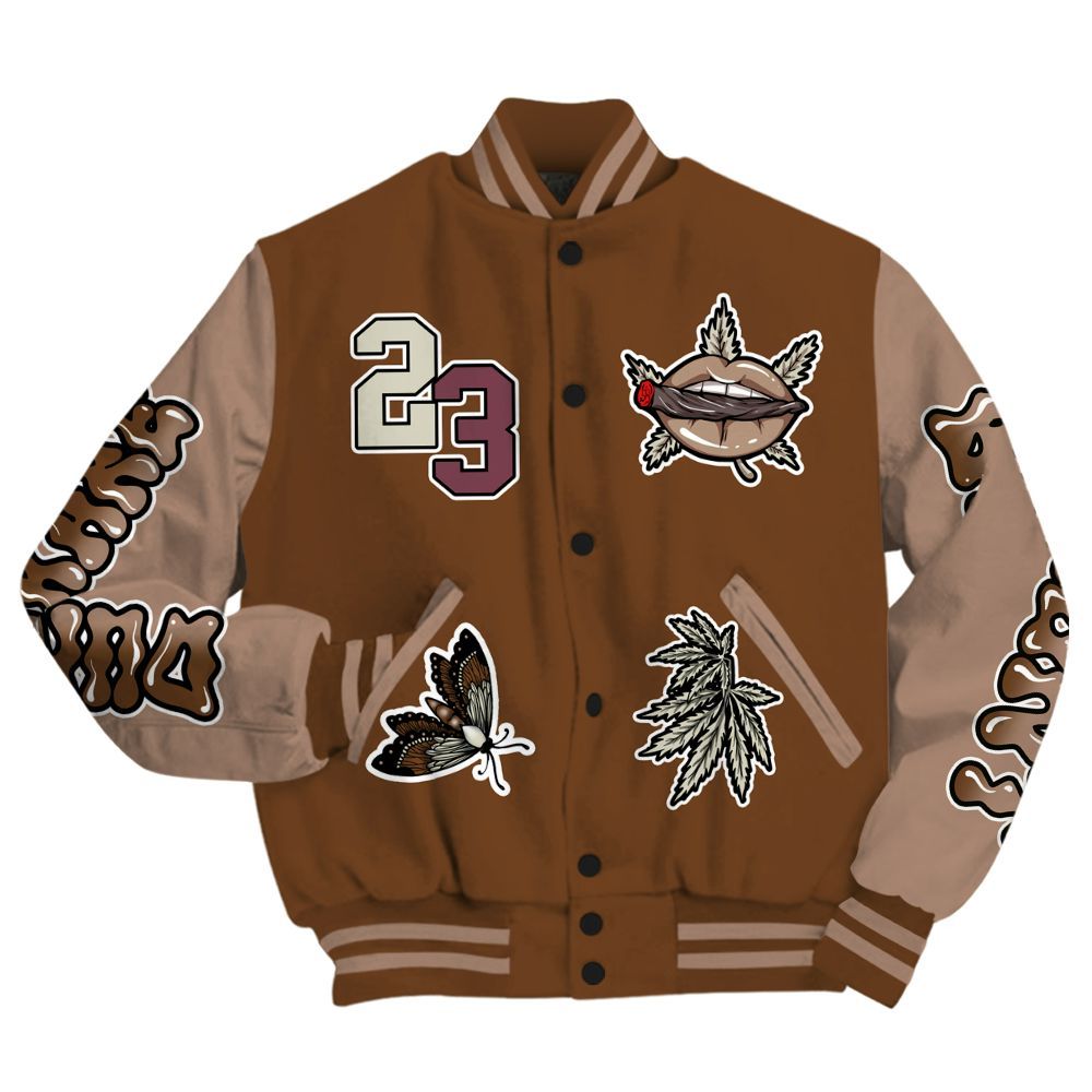 Varsity Jacket To Match Archaeo Brown 3s - Bluntz Unique All Over Print
