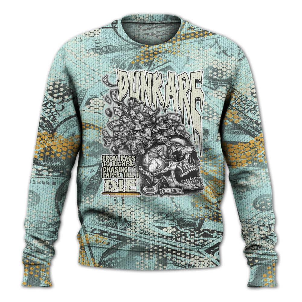 Knitted Sweater To Match Pure Platinum 4s - From Rags To Riches