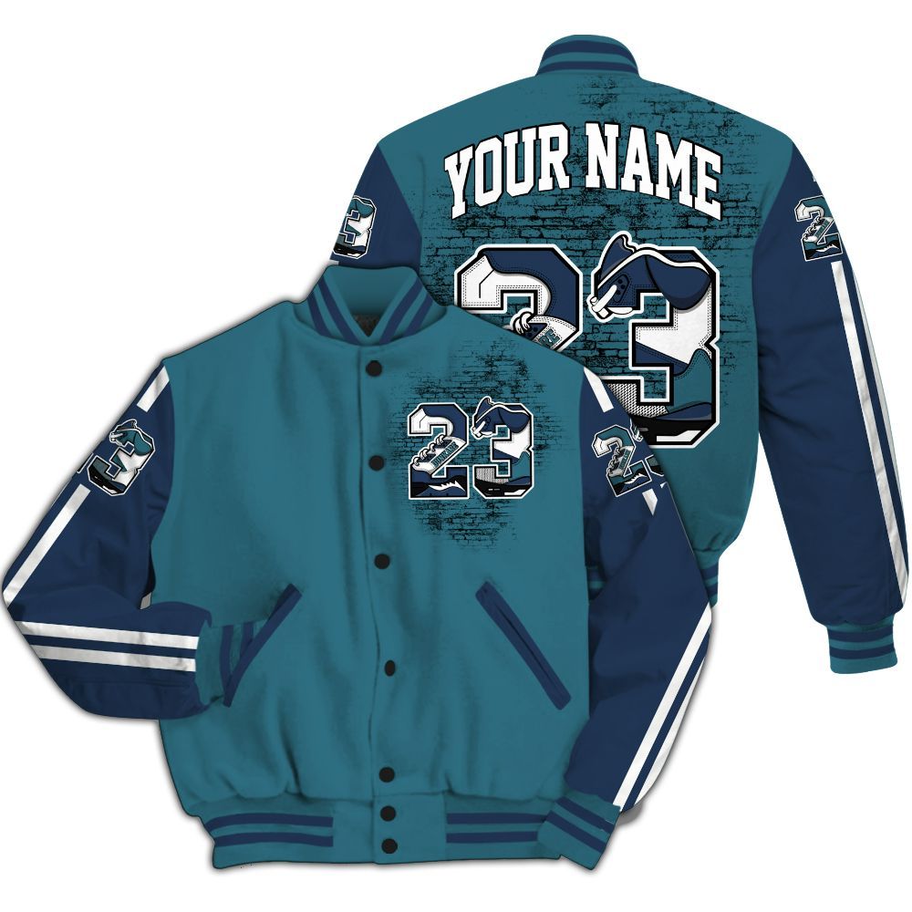 Varsity Jacket To Match Air Foamposite Kazuya Mishima - Custom Name Number 23 5s All Over Print