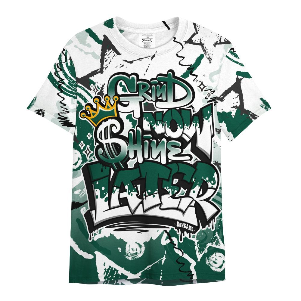 Shirt To Match Oxidized Green 4s - Grind Shine Later Drip All Over Print