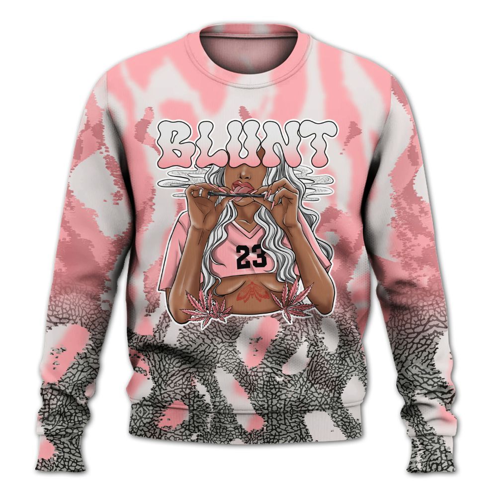 Sweatshirt To Match Retro Wings 3s - Bluntz Burnz All Over Print