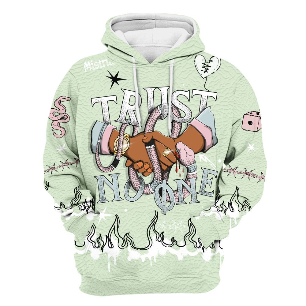 Hoodie To Match Spring Is In The Air 3s - Trust No One Snake-Bite Doodle Crayon All Over Print