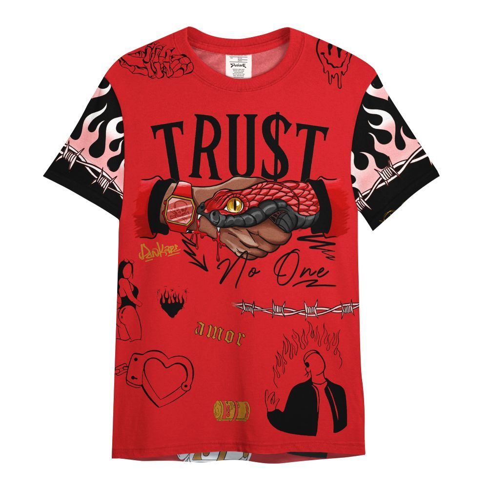 Shirt To Match Scoot Zeros Retro Portland - Snake Trust No One All Over Print