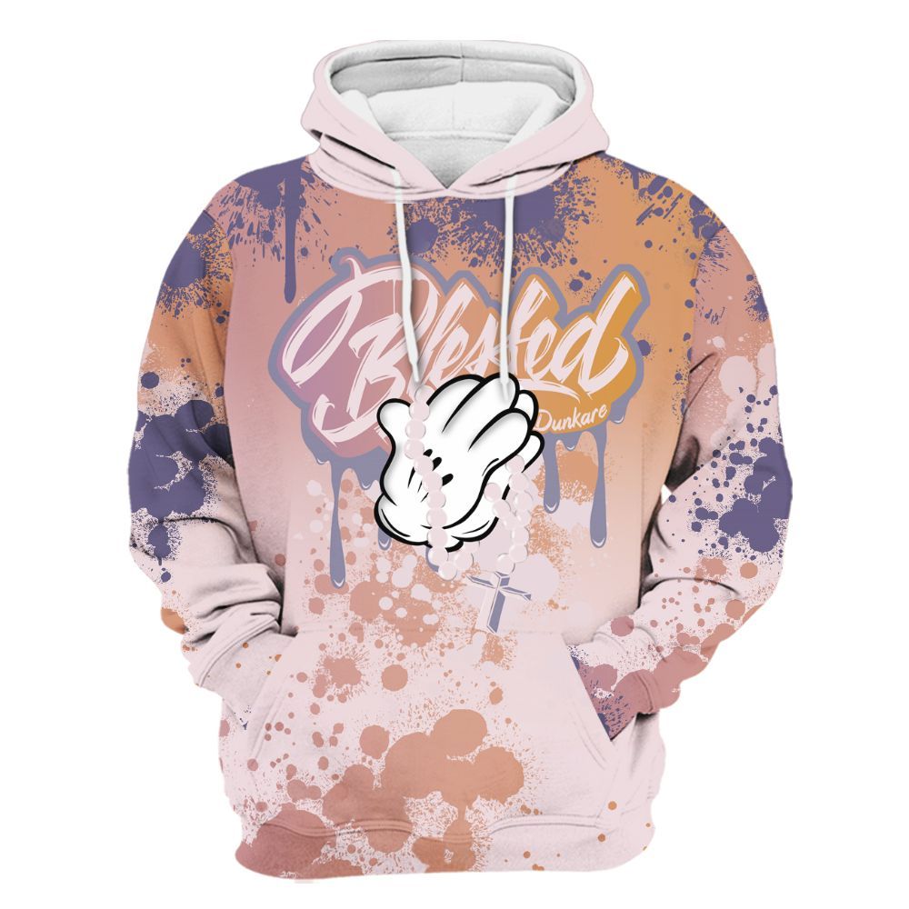 Hoodie To Match Book Sunrise 1s - God Blessed Ink Drip All Over Print
