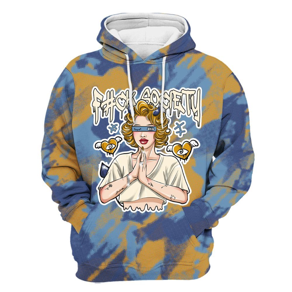 Hoodie To Match High OG First In Flight 1s - F#ck Xociety Halftone All Over Print