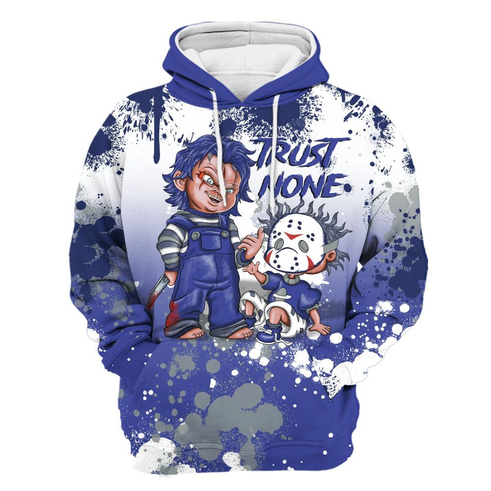 Hoodie To Match Shox TL Royal - Trust No One Scary All Over Print