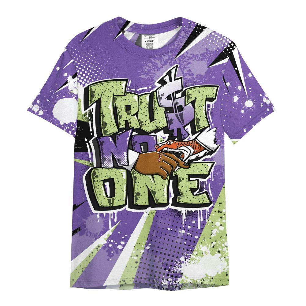 Shirt To Match Canyon Purple 4s - Poly Trust No One Dripping All Over Print