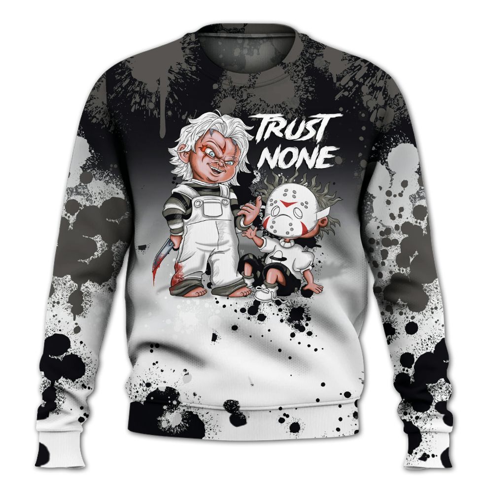 Sweatshirt To Match Kobe 9 Elite Protro Halo - Trust No One Scary All Over Print