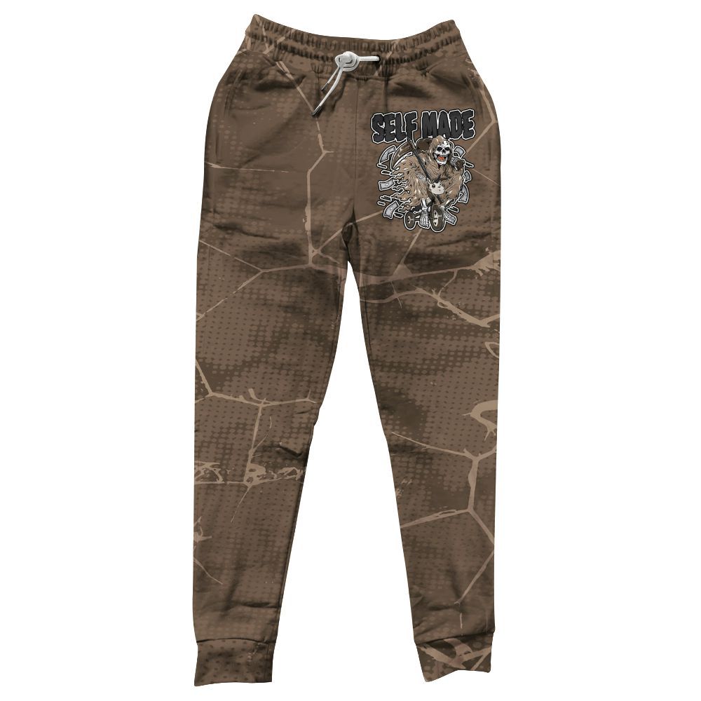 Sweatpant To Match Dark Mocha Jack - Self Make Skeleton Crack All Over Print