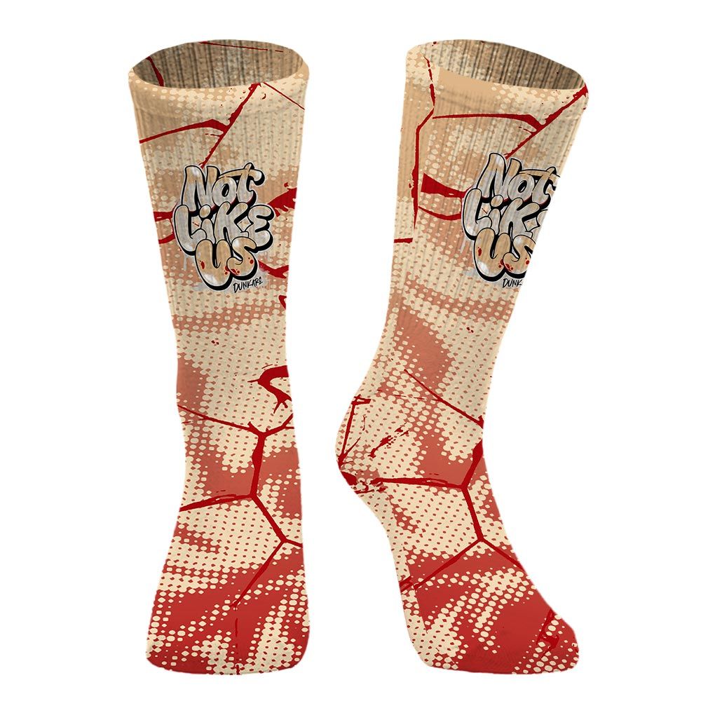 Sock To Match Dunk Low Strawberry Waffle - None Like Us Graphic