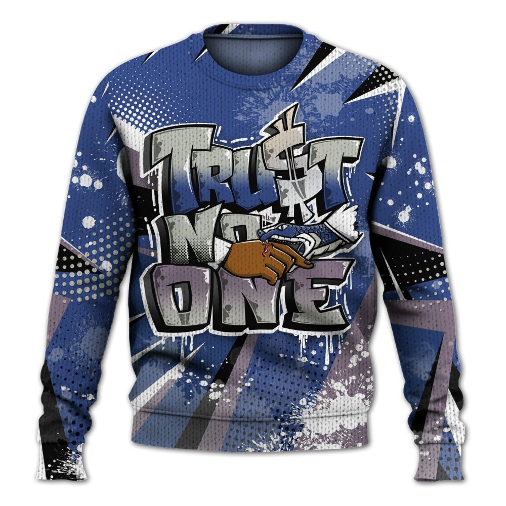Sweater To Match Low OG Voodoo Alternate 1s - Trust No One Dripping Graphic