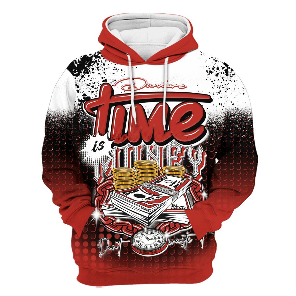 Hoodie To Match Dunk Low St. Johns - Halftone Time Is Money All Over Print