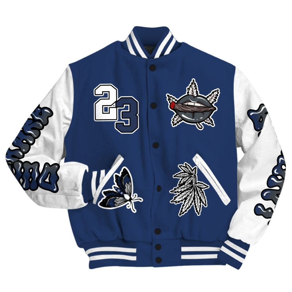 Varsity Jacket To Match Retro Flint 13s - Bluntz Unique All Over Print