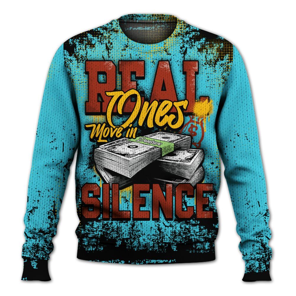 Knitted Sweater To Match SB Dunk Di'Orr Greenwood - Move In Silence Money Street Retro